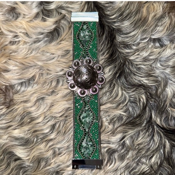 Medicine Show Mojo Jewelry - “Miss Kitty” Magnetic Bracelet with Southwestern Concho by Medicine Show Mojo